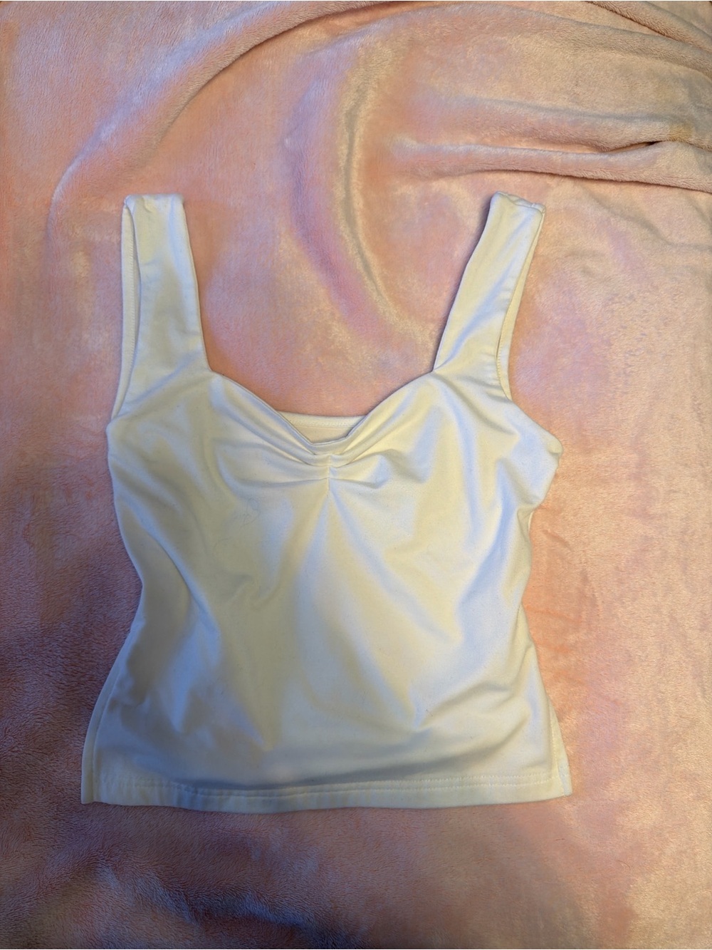 Classy White Twist-Front Tank Top for Women